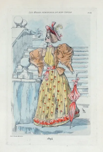 1894 Womens Fashion In Nineteenth Century Paris