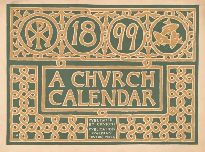 1899 A Church Calendar