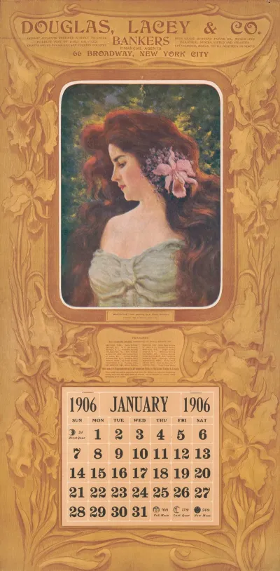 1906 Calendar From Douglas Lacey Co
