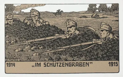 1914 Im Schutzengraben 1915