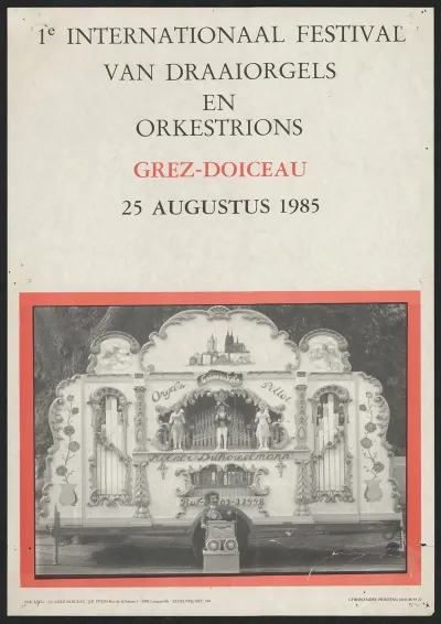1e Internationaal Festival Van Draairogels En Orkestrions Grez Doiceau