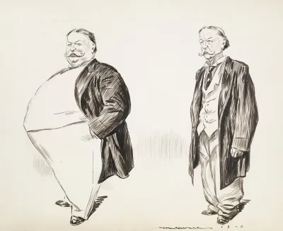 1st Picture If Taft Should Cease To Laugh And Grow Fat But 2nd Picture Worry And Grow Thin