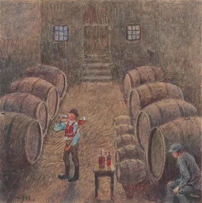2 Wine Tasting In A Cellar