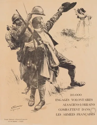 20 000 Engages Volontaires Alsaciens Lorrains Combattent Dans Les Armees Francaises