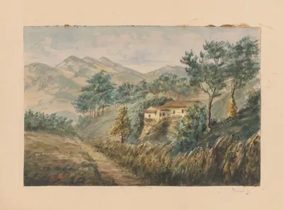 25 Aquarelles Par Auguste Mouillesaux De Bernieres Pl 12