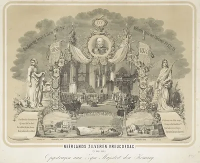 25 Jarig Regeringsjubileum Van Willem Iii Koning Der Nederlanden 1874