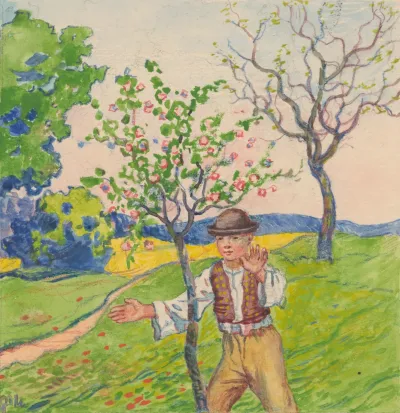 3 A Boy In A Spring Orchard