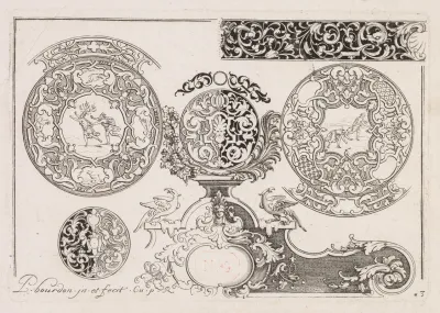 3 From Livre Second Essais De Gravjre Second Book Of Engraved Designs