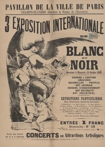 3e Exposition Internationale De Blanc Et Noir