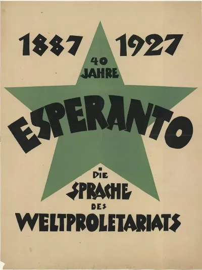 40 Jahre Esperanto 1887 1927 Die Sprache Des Weltproletariats