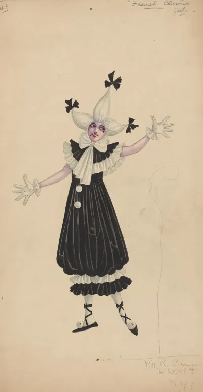 43 French Clowns Girls