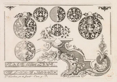 5 From Livre Second Essais De Gravjre Second Book Of Engraved Designs