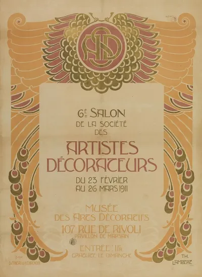 6e Salon De La Societe Des Artistes Decorateurs Du 23 Fevrier Au 26 Mars 1911