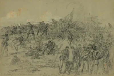 7th N Y Heavy Arty In Barlows Charge Nr Cold Harbor Friday June 3rd 1864