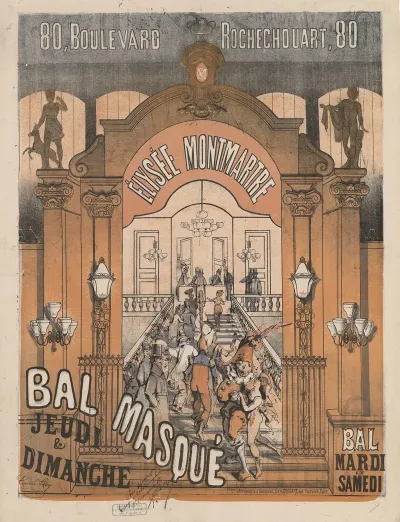 80 Boulevard Rochechouart Elysee Montmartre Bal Masque Jeudi Et Dimanche Bal Mardi Et Samedi