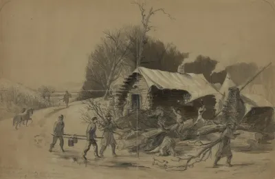 8th N J V Camp Near Matawoman Creek On The Potomac Charles Co Md Gen Hookers Division