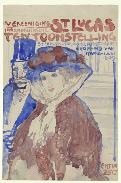 9e Jaarlijkse Tentoonstelling Van Vereening St Lukas In Het Stedelijk Museum Te Amsterdam