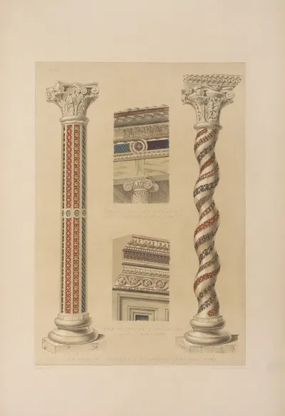 A A From The Cloisters Of San Giovanni Laterano Rome Entablature Of The Portico Of San Lorenzo Fuori Le Mura Rome