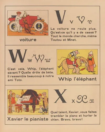 A B C Des Metiers Abecedaire Pl 10