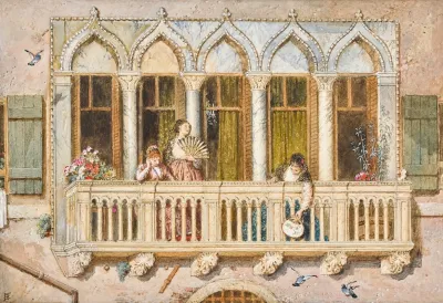 A Balcony On The Grand Canal Venice