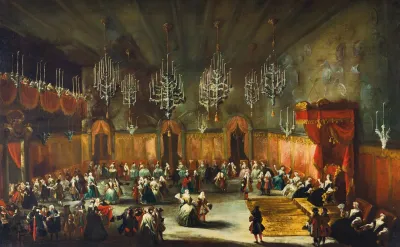 A Ball In Honour Of Anna Maria Luisa De Medici Electress Palatine And Daughter Of The Grand Duke Cosimo Iii Of Tuscany