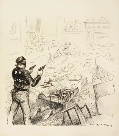 A Bandit Representing Railroad Labor Attacks The Cabinet Office
