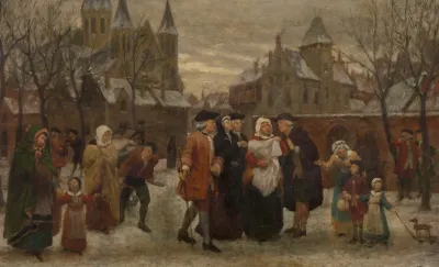 A Baptism In Flanders In The 18th Century Study