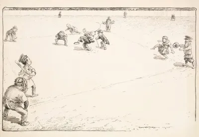 A Baseball Game Where Each Player Represents A Country