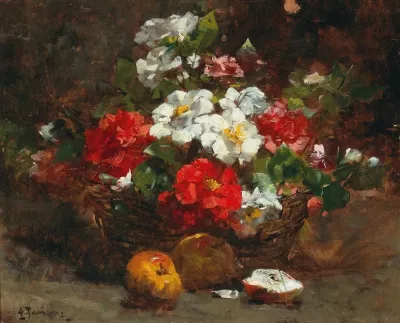 A Basket Full Of Flowers