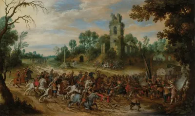 A Battle Before Some Ruins