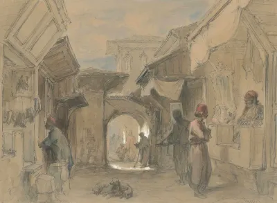 A Bazaar In Constantinople