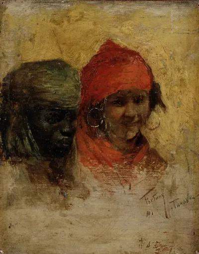 A Black And A Moroccan Woman In Tanger Study