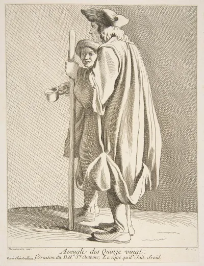 A Blind Man From The Quinze Vingts Hospital