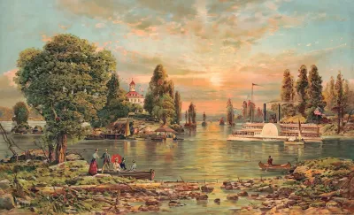 A Boat Landing Thousand Islands