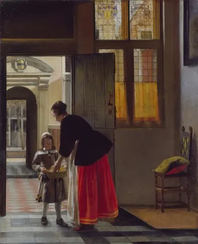 A Boy Bringing Bread