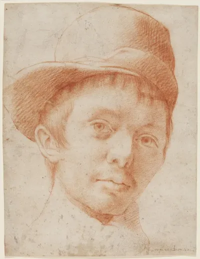A Boy Wearing A Workmans Hat 2