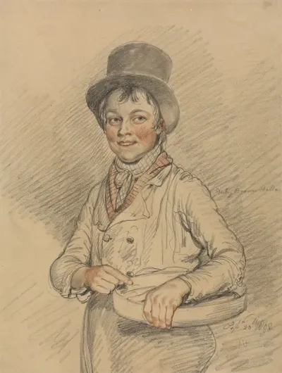 A Boy With A Basket