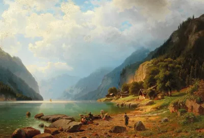 A Brewing Storm On Lake Brienz