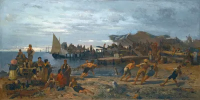 A Bustling Shore