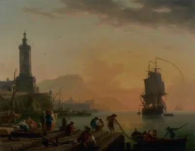 A Calm At A Mediterranean Port