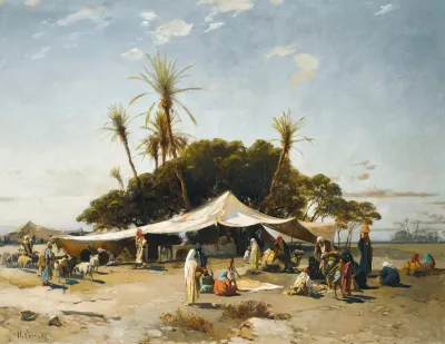A Camp In The Desert