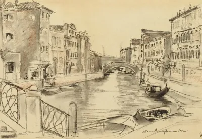 A Canal At Venice 2