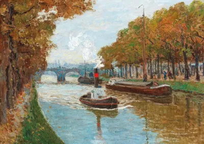 A Canal In Autumn