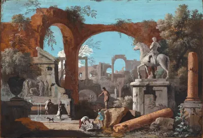 A Capriccio Of Roman Ruins