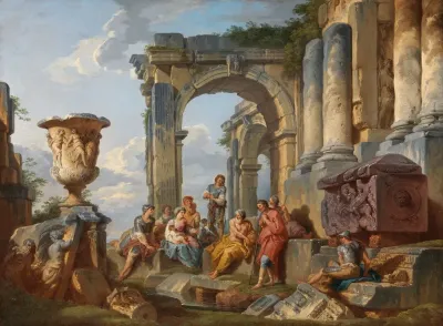 A Capriccio With Saint Peter Preaching To The Romans