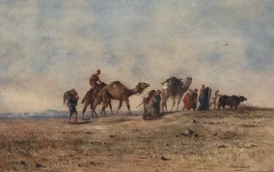 A Caravan In The Desert