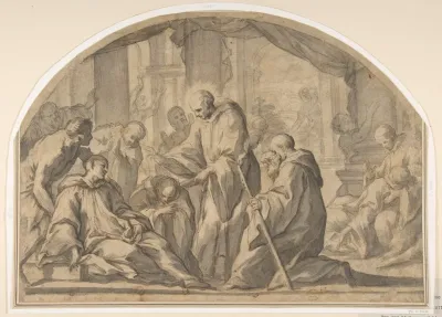 A Carthusian Saint Visiting The Plague Stricken