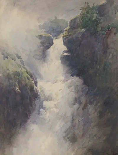 A Cascade In The Mountains