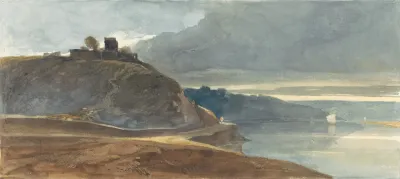 A Castle Above An Estuary
