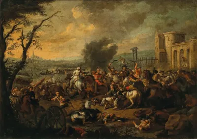 A Cavalry Skirmish Between Christians And Turks